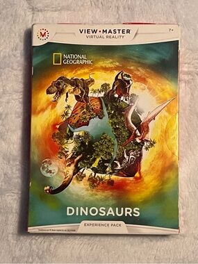 National Geographic Dinosaurs Box Art — Red, Green, Orange